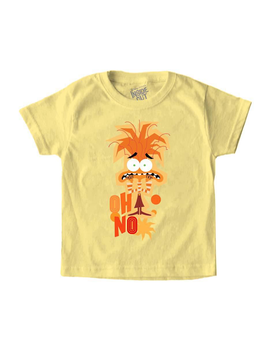 Playera Inside Out 2 Instensamente manga corta para niña 4