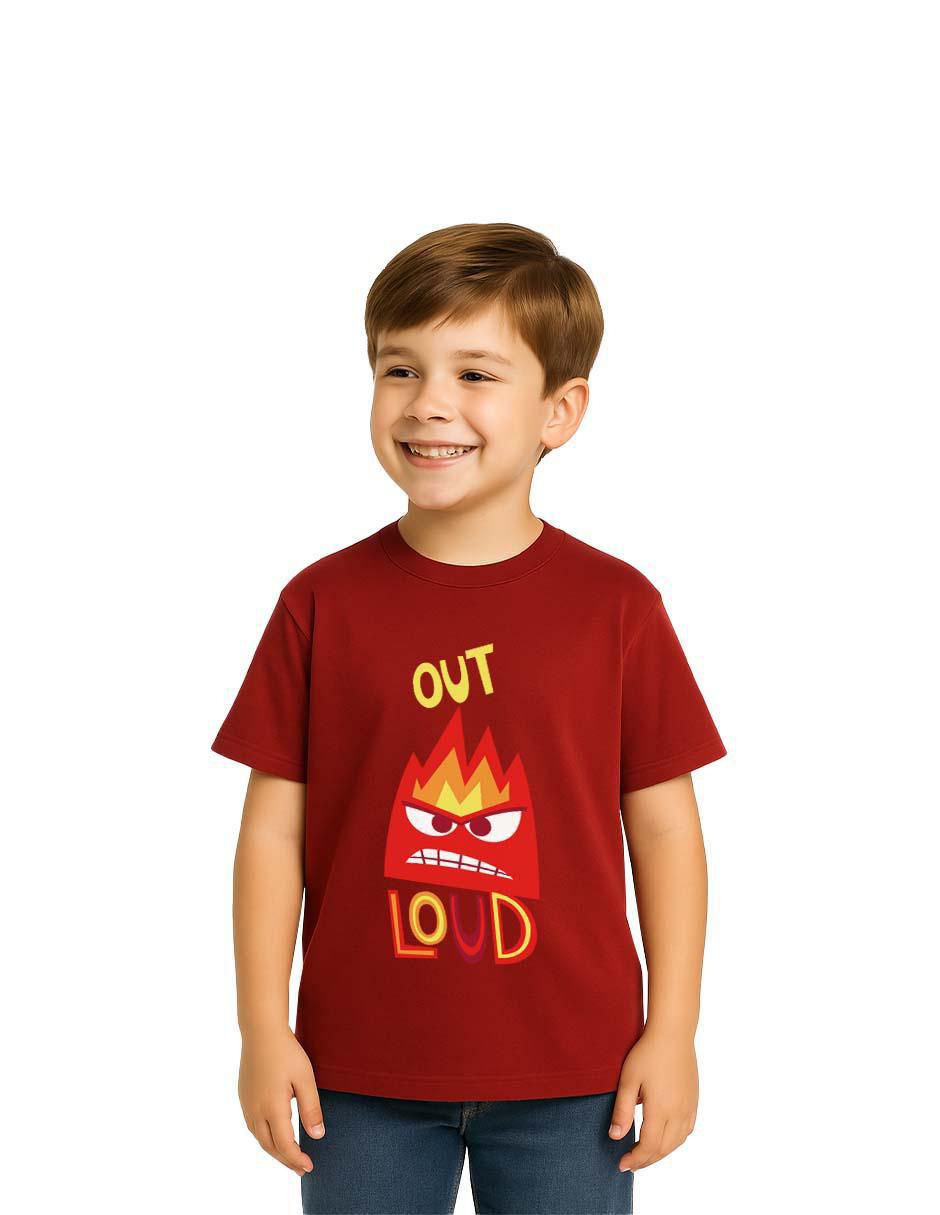 Playera Inside Out 2 Intensamente manga corta para niño