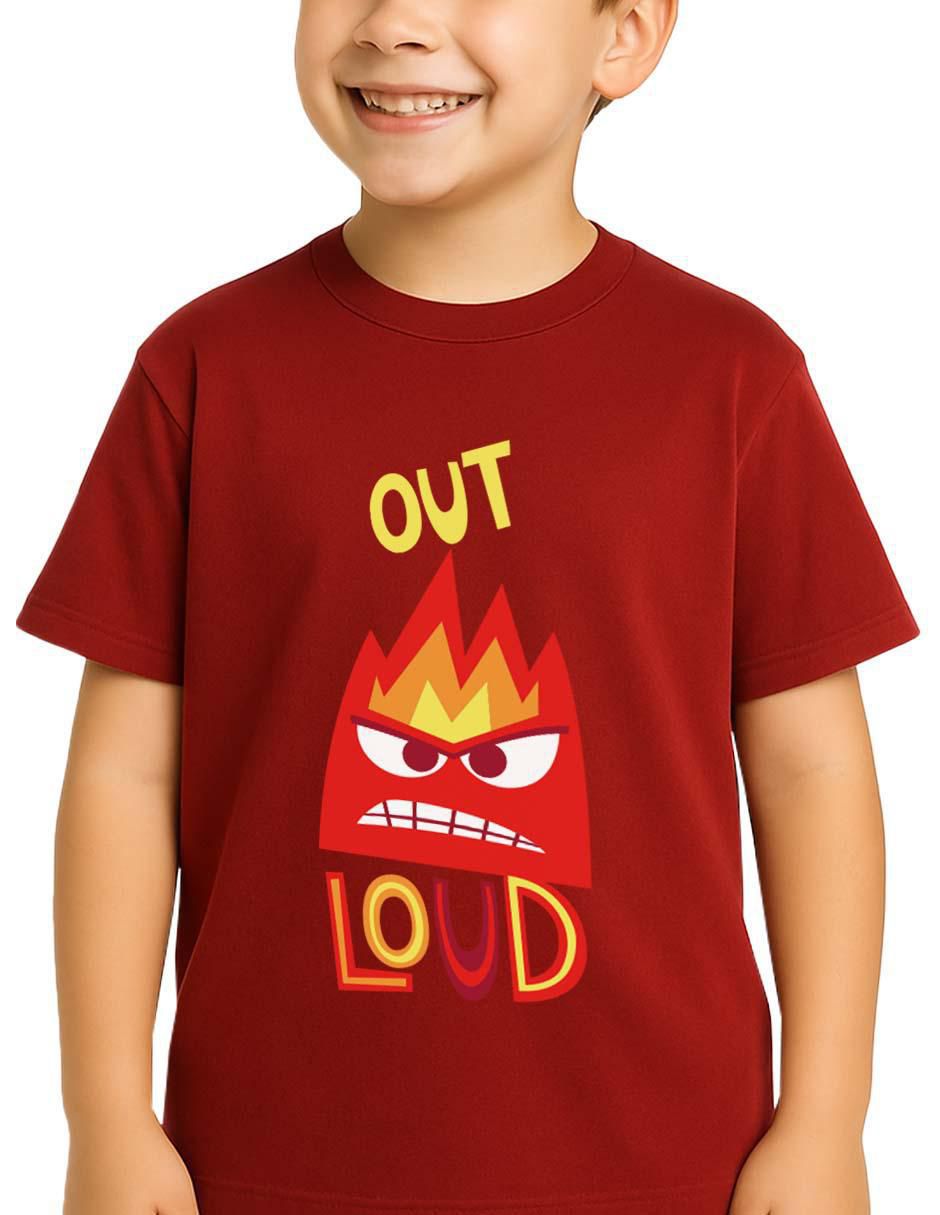 Playera Inside Out 2 Intensamente manga corta para niño 3