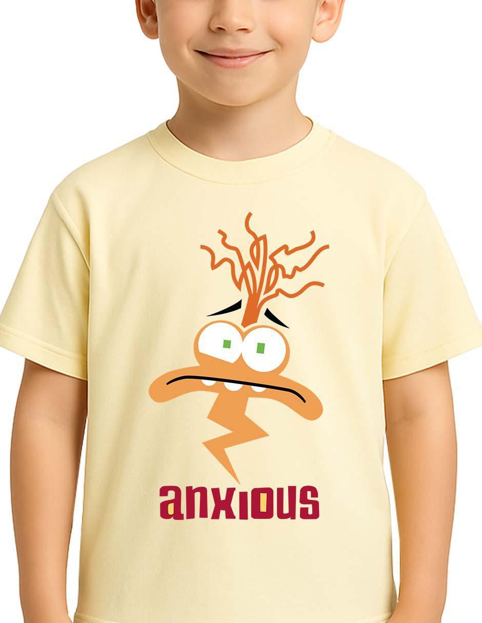 Playera Inside Out 2 Intensamente manga corta para niño 3