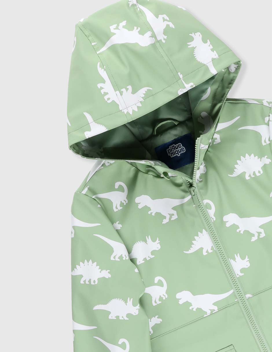 IMPERMEABLE PIQUENIQ, 4, VERDE AZULADO