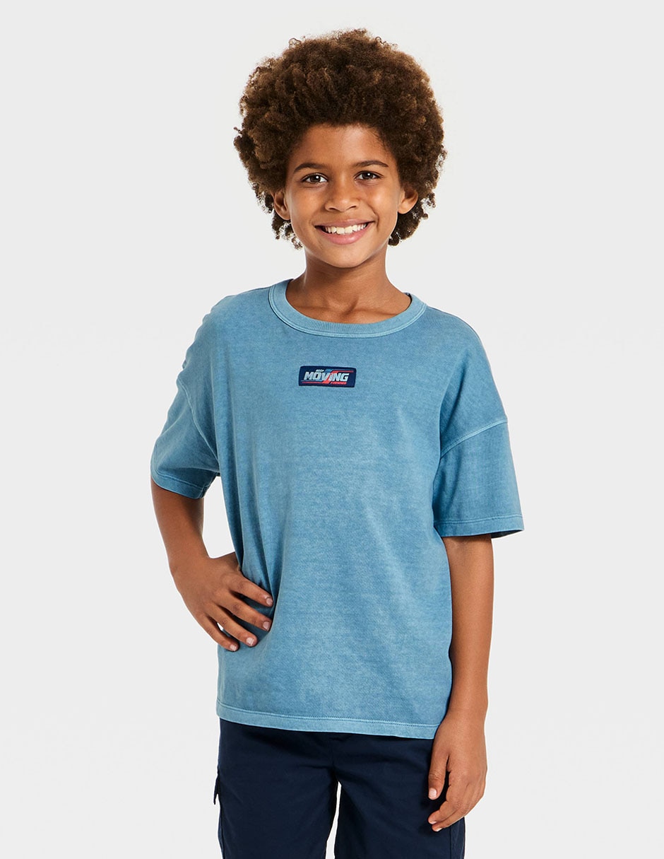 Playera manga corta para niño
