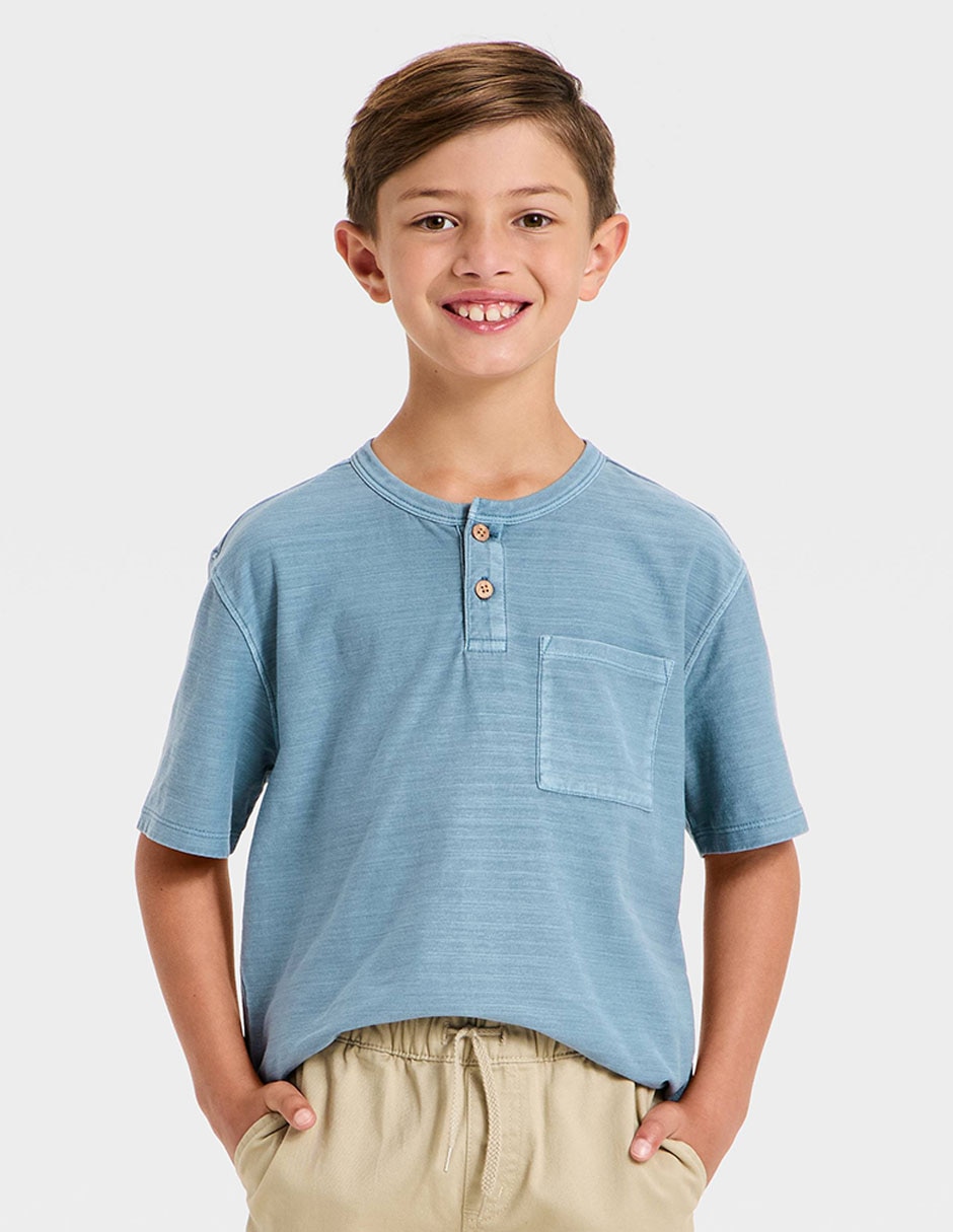 Playera manga corta para niño
