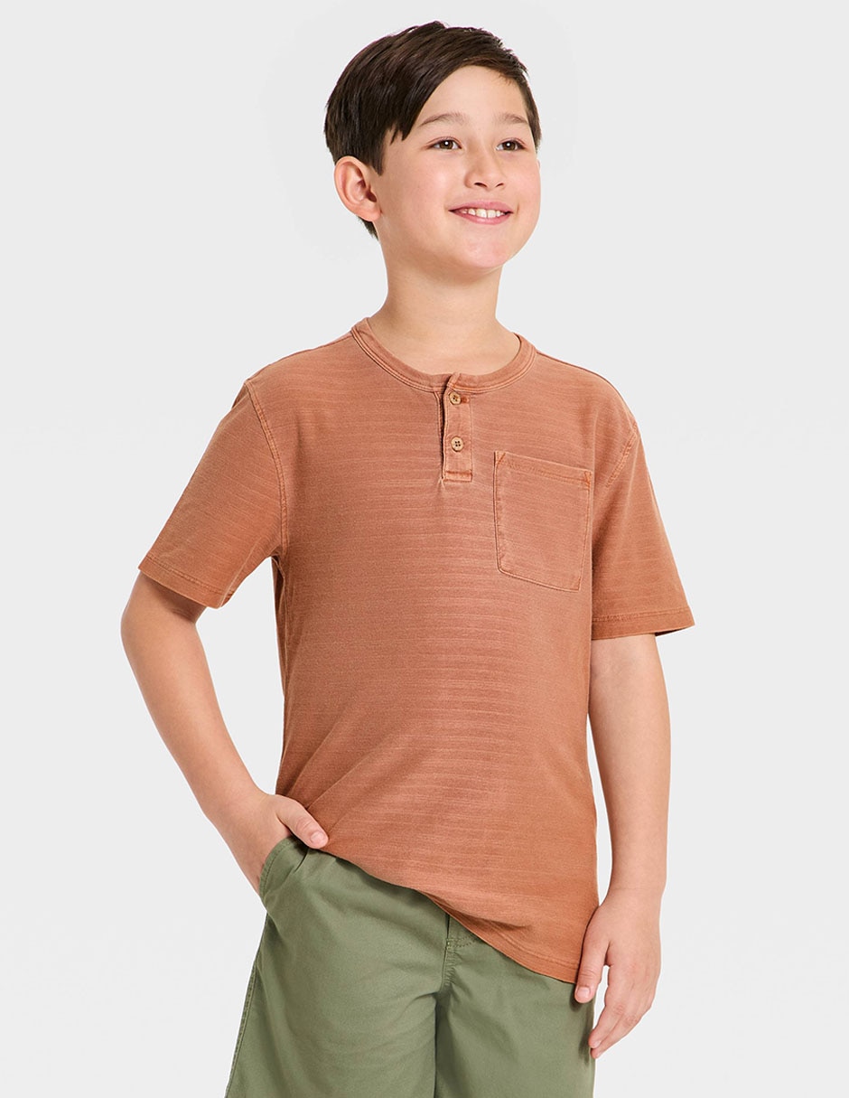Playera manga corta para niño