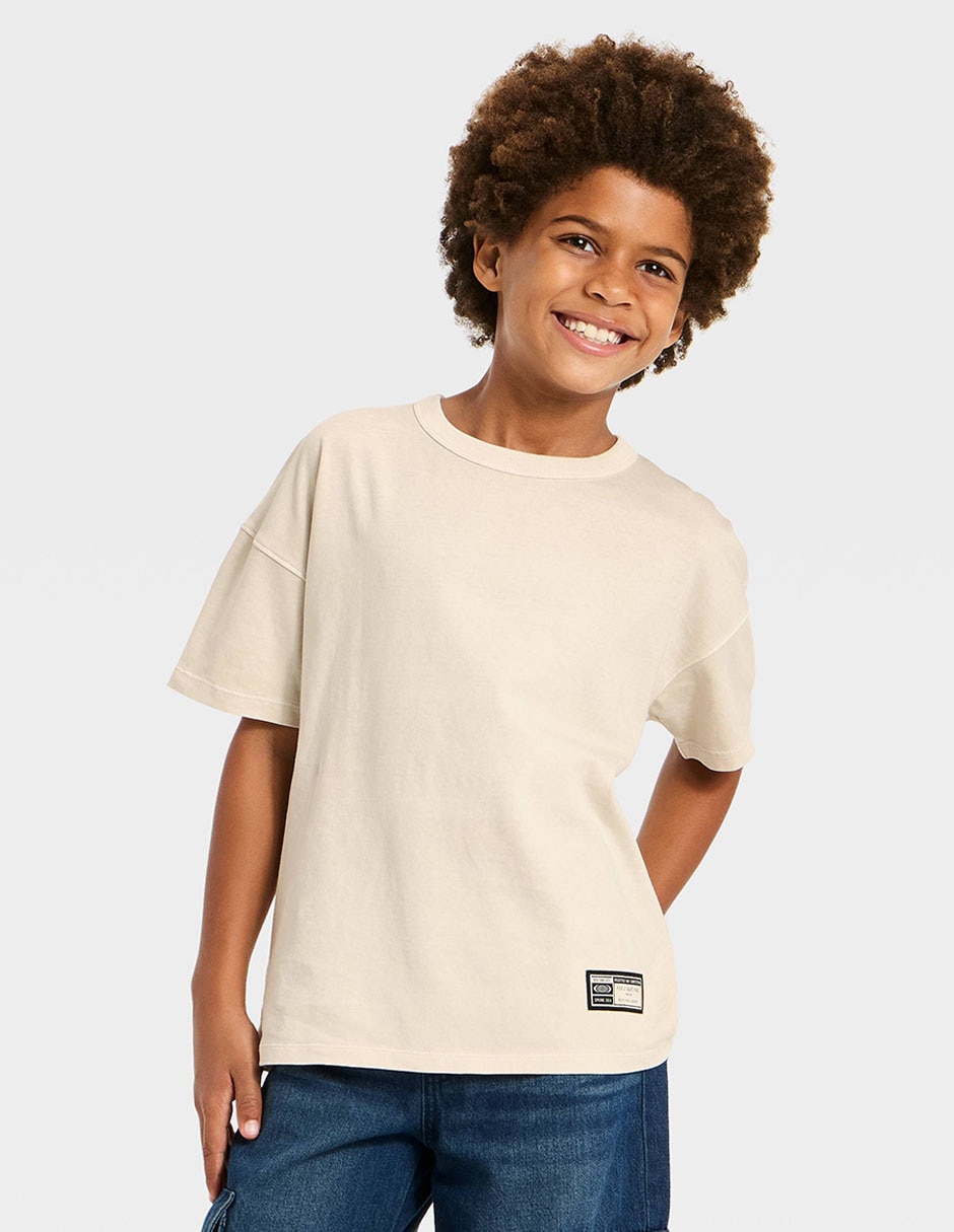 Playera manga corta para niño