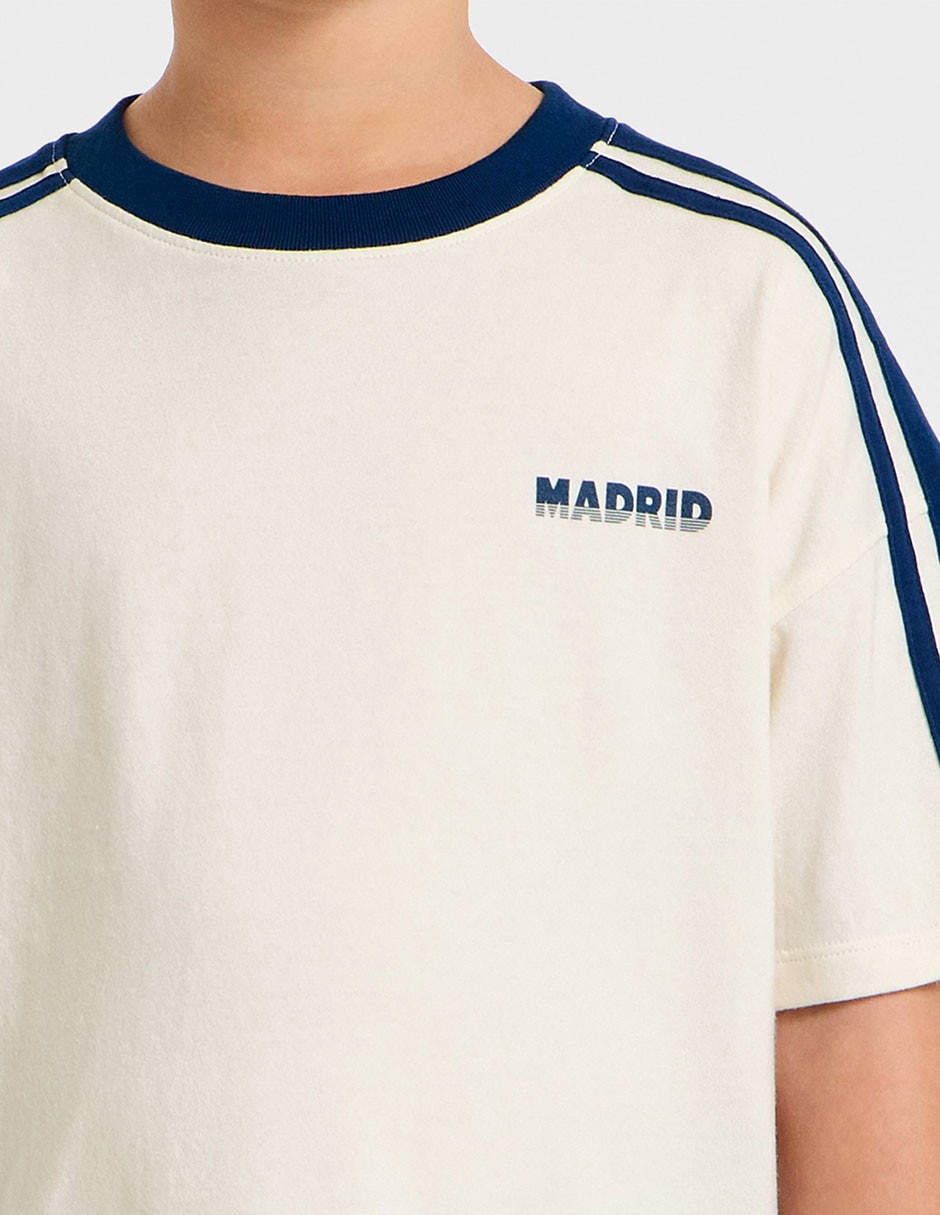 Playera Madrid manga corta para niño 4