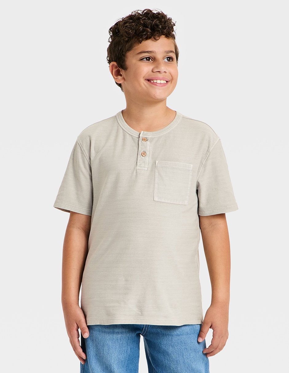 Playera manga corta para niño