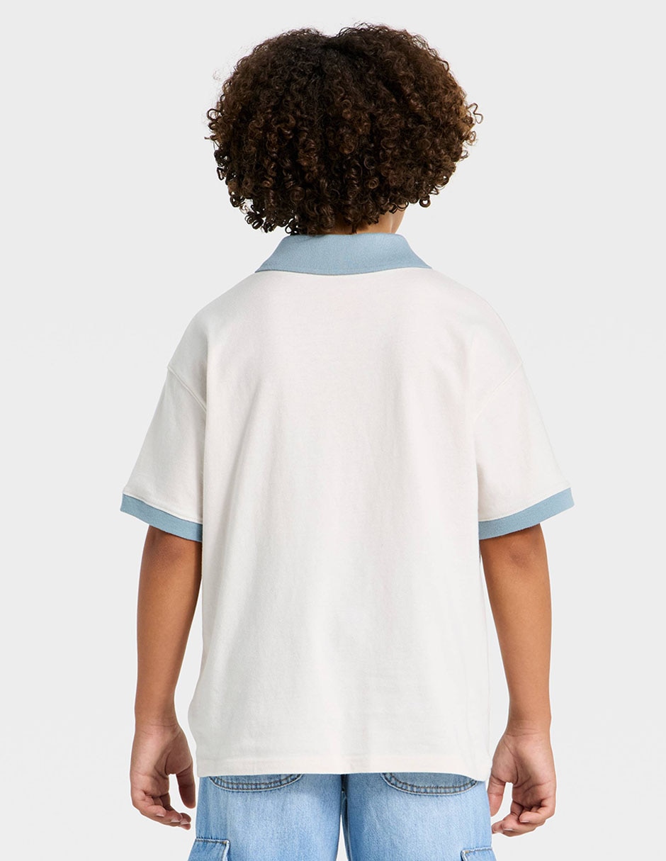Playera tipo polo para niño 2