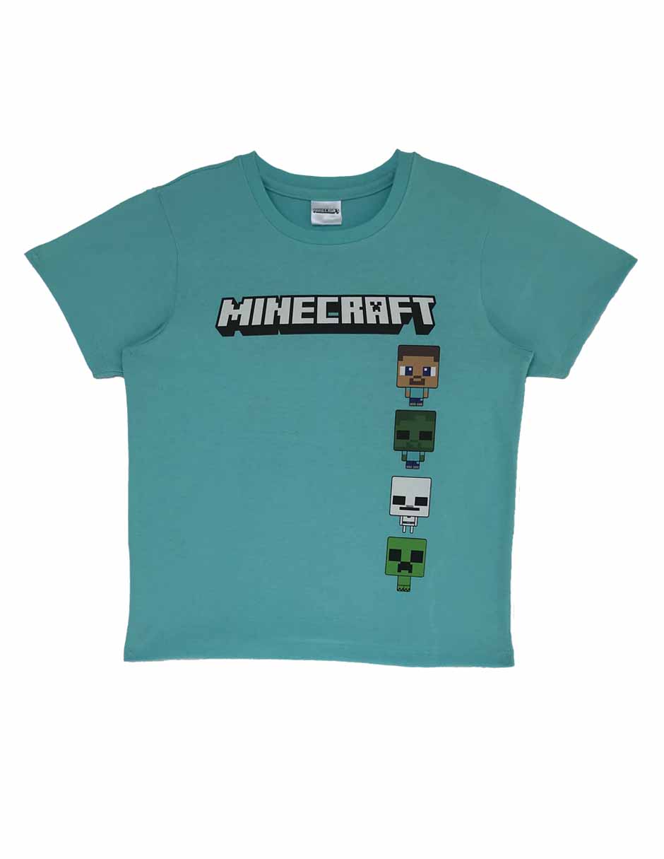 Set playera/playera minecraft sin familia o coleccion 'manga' corta 'para' niño