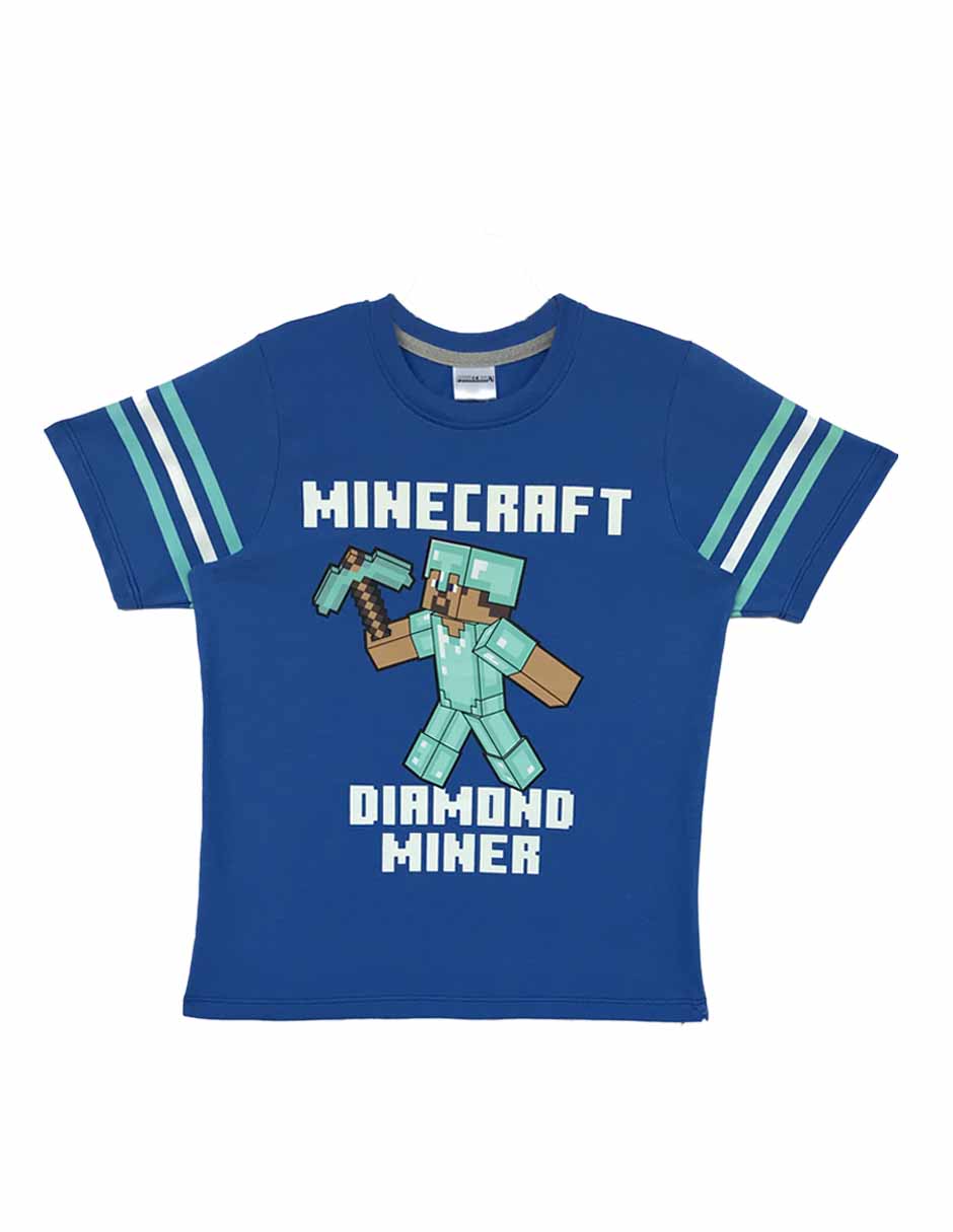 Set playera/playera minecraft sin familia o coleccion 'manga' corta 'para' niño