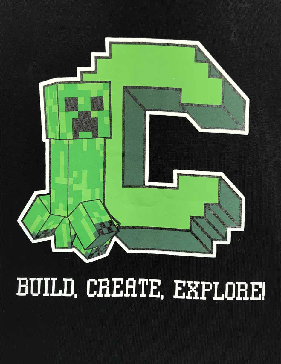 Set playera/playera minecraft sin familia o coleccion  "manga" corta "para" niño 6