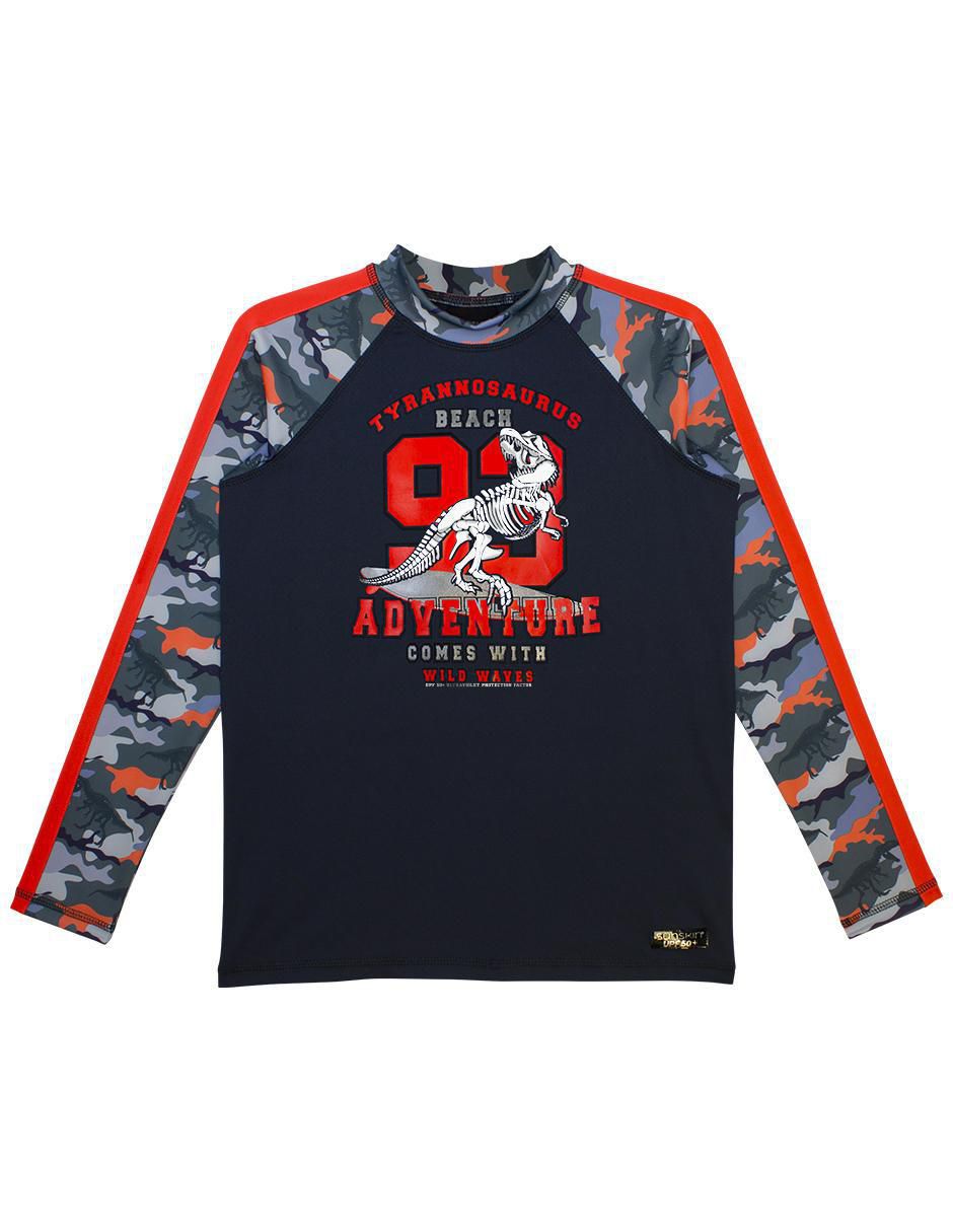 Wetshirt estampado camuflaje para niño