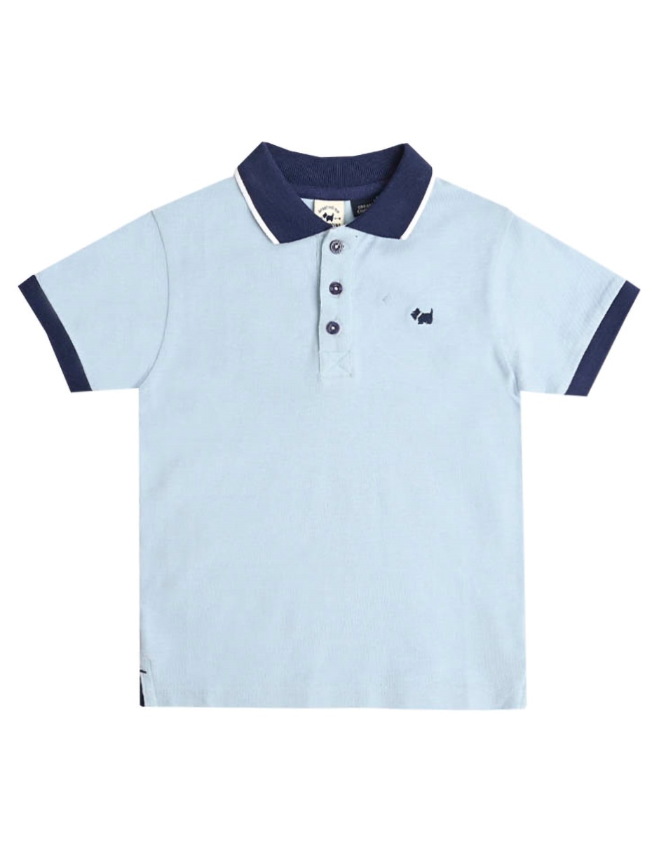 Playera tipo polo Karang de algodón para niño