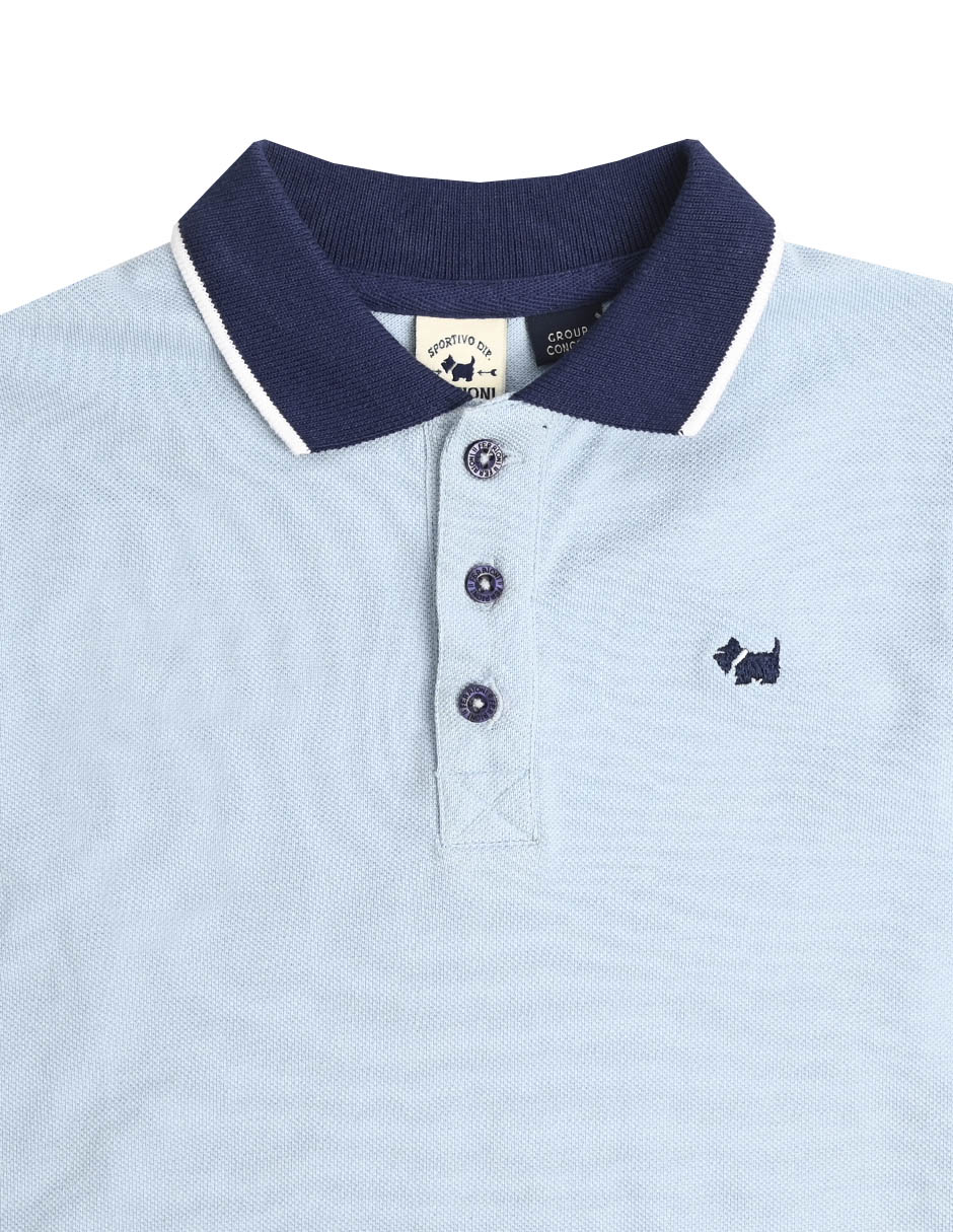 Playera tipo polo Karang de algodón para niño 3