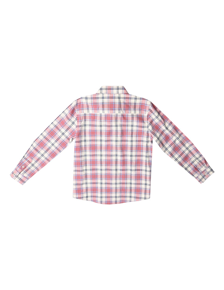 Camisa casual Caspia de algodón manga larga para niño 2