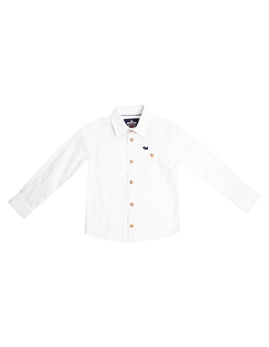 Camisa casual Jhordan de algodón manga larga para niño