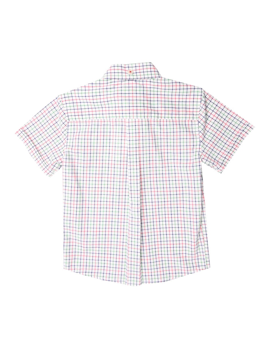 Camisa casual Baltz de algodón manga corta para niño 2