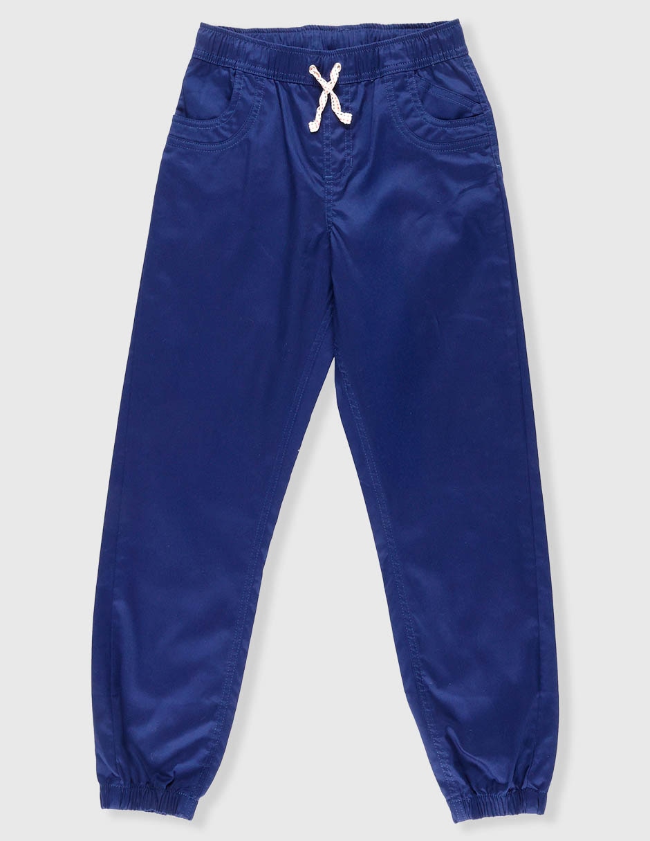 Jeans jogger straight lavado medio para niño