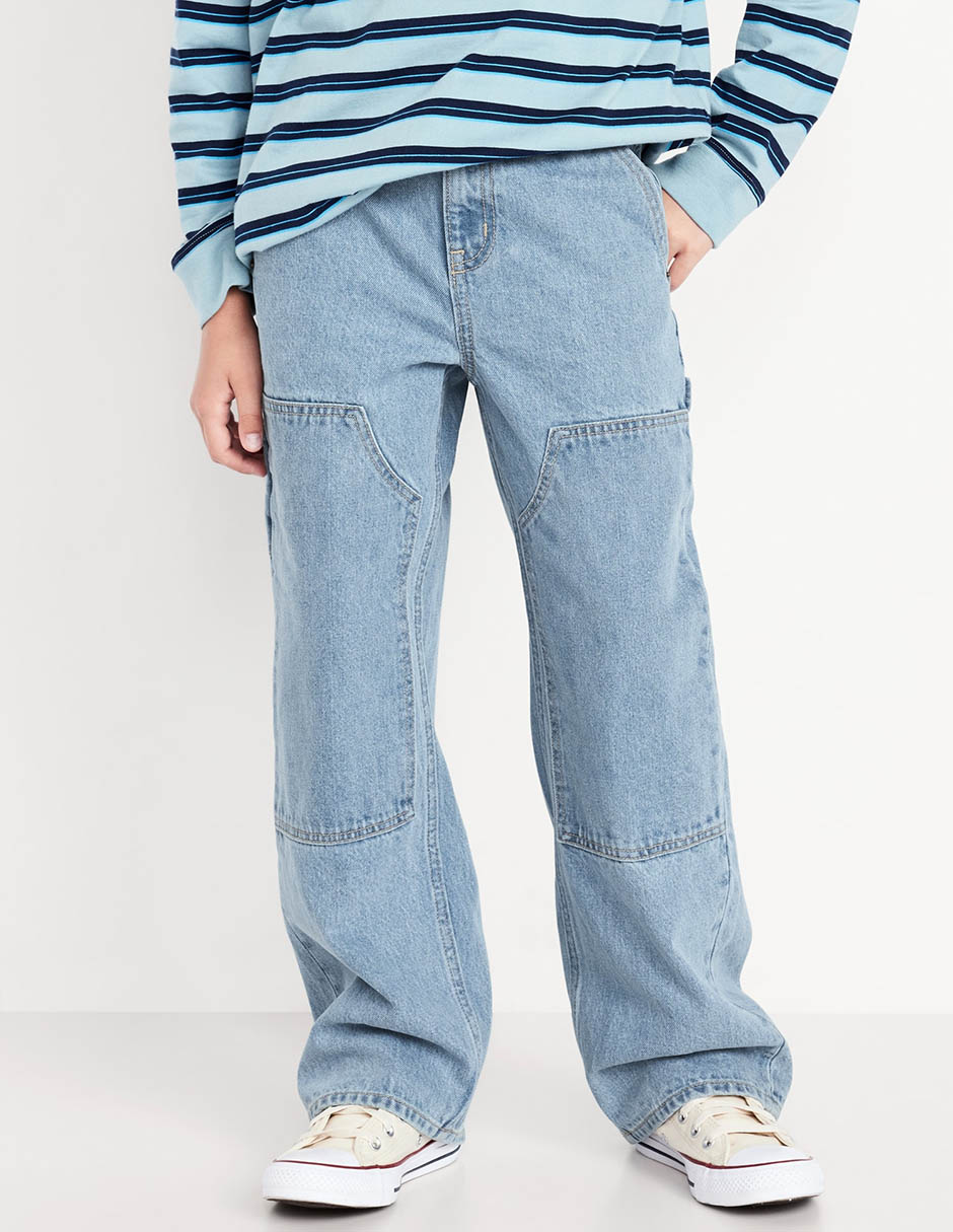 Jeans baggy 843209-000 lavado medio para niño