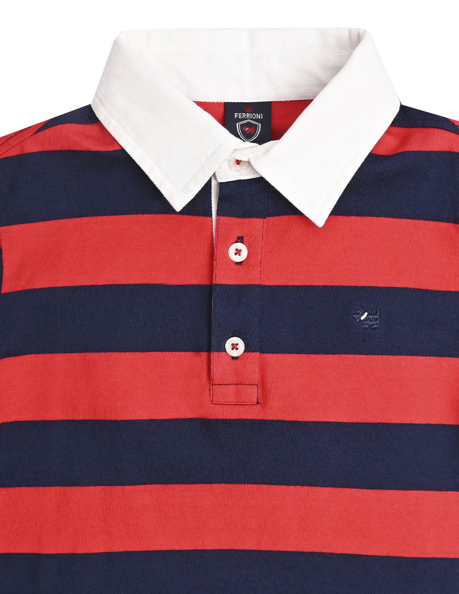 Playera tipo polo Wilmore de algodón para niño 3
