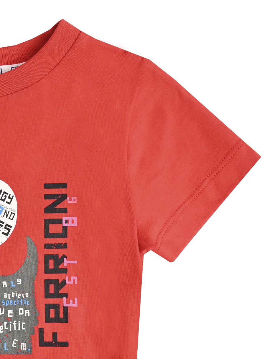 Playera Bong manga regular para niño 4