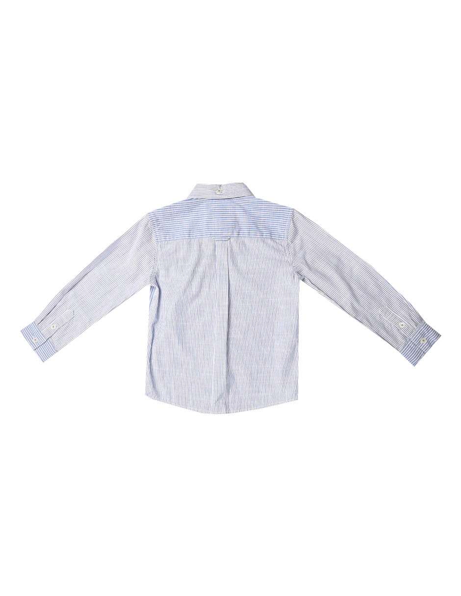 Camisa casual Yeni de algodón manga larga para niño 2