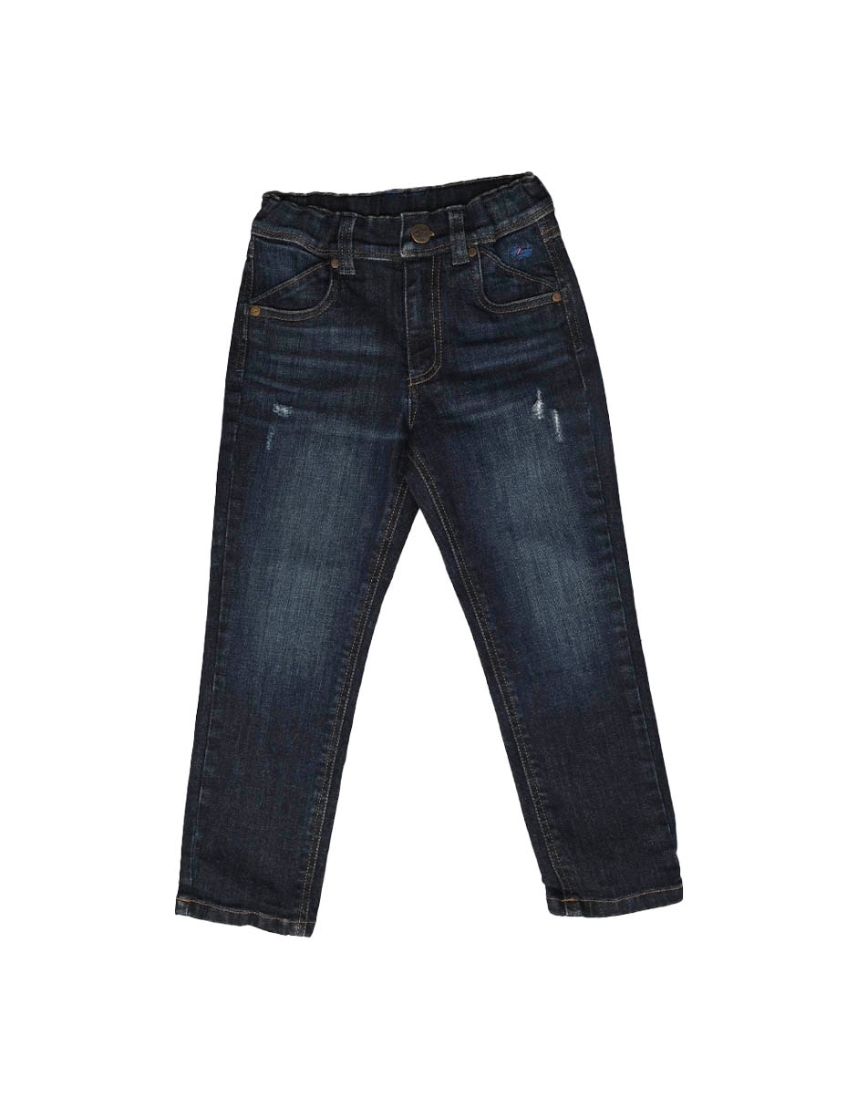 Jeans straight Mulliken M28810 deslavado para niño