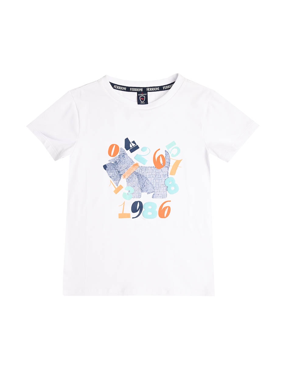 Playera Wilkie manga corta para niño infantil