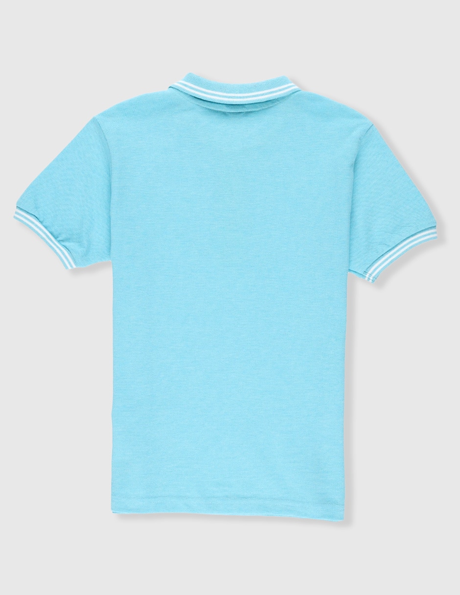Playera tipo polo de algodón para niño 2