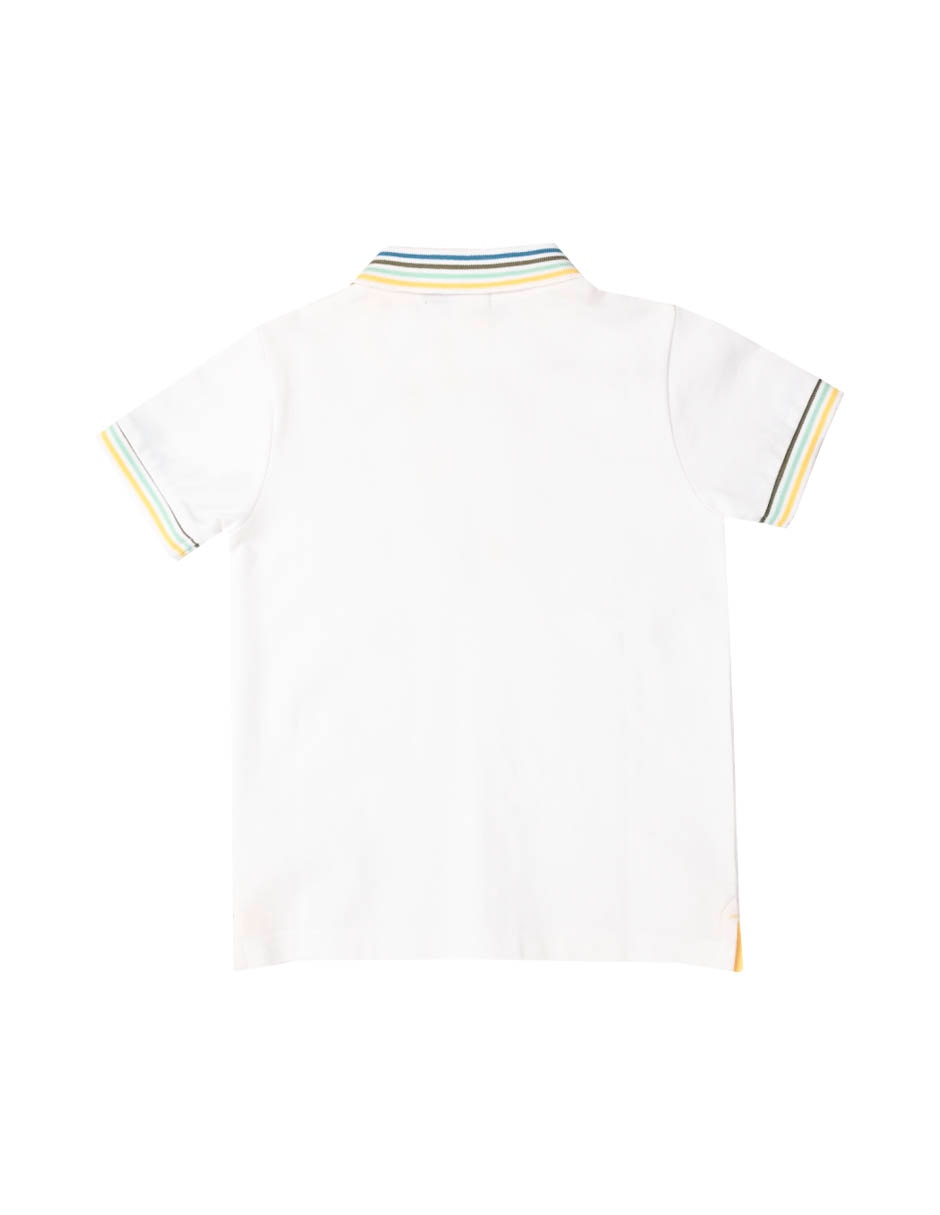 Playera tipo polo Bardia de algodón para niño 2