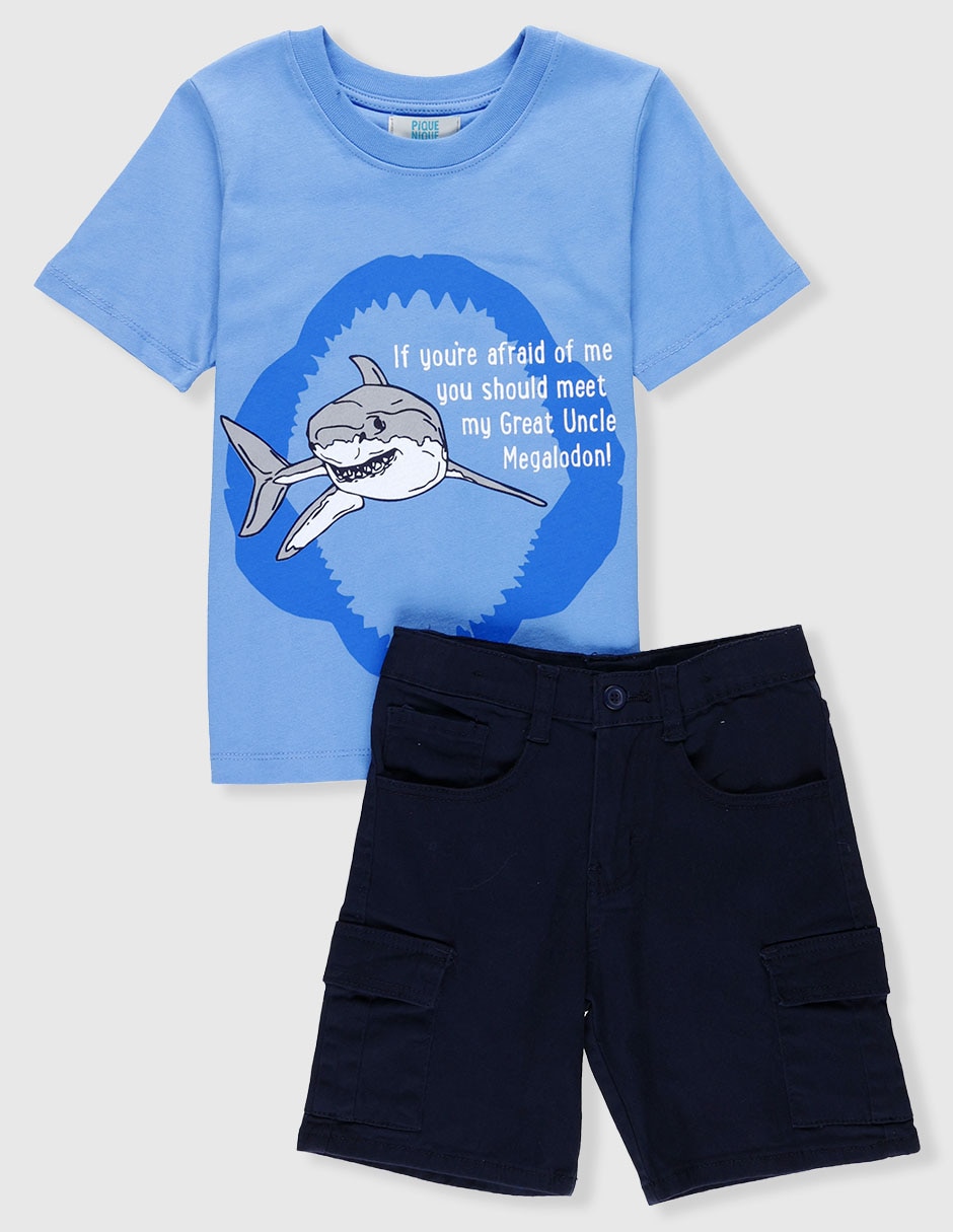 Conjunto casual de algodón para niño