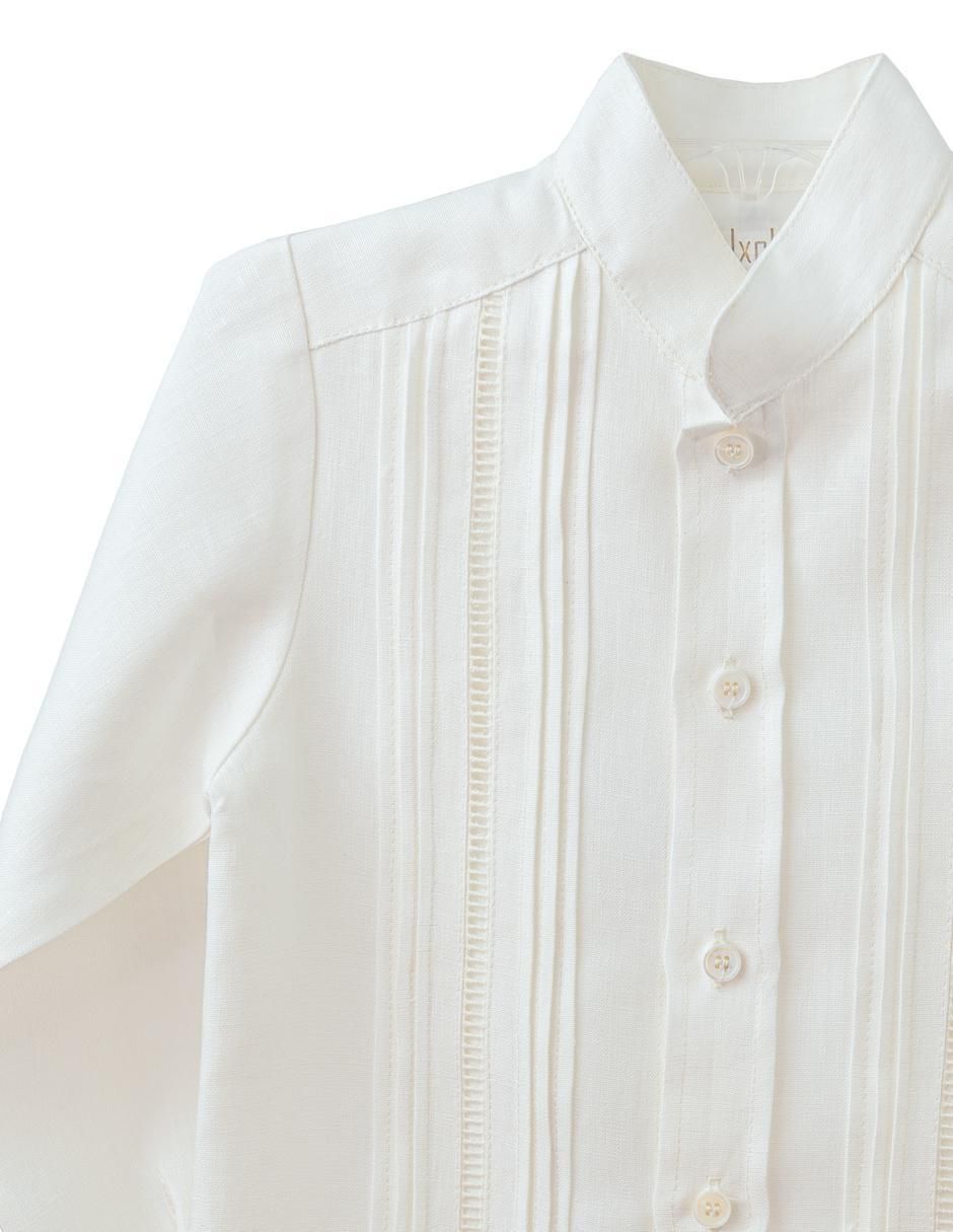 Guayabera manga larga para niño 2