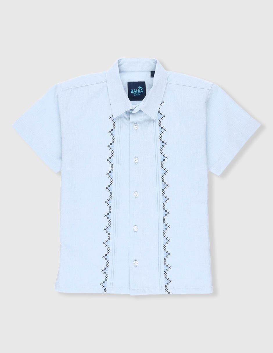 Guayabera manga corta para niño