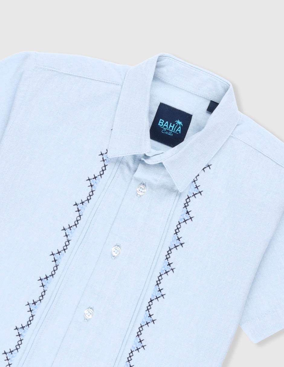Guayabera manga corta para niño 3