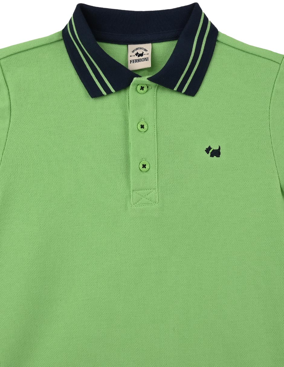 Playera tipo polo Selb de algodón para niño 2