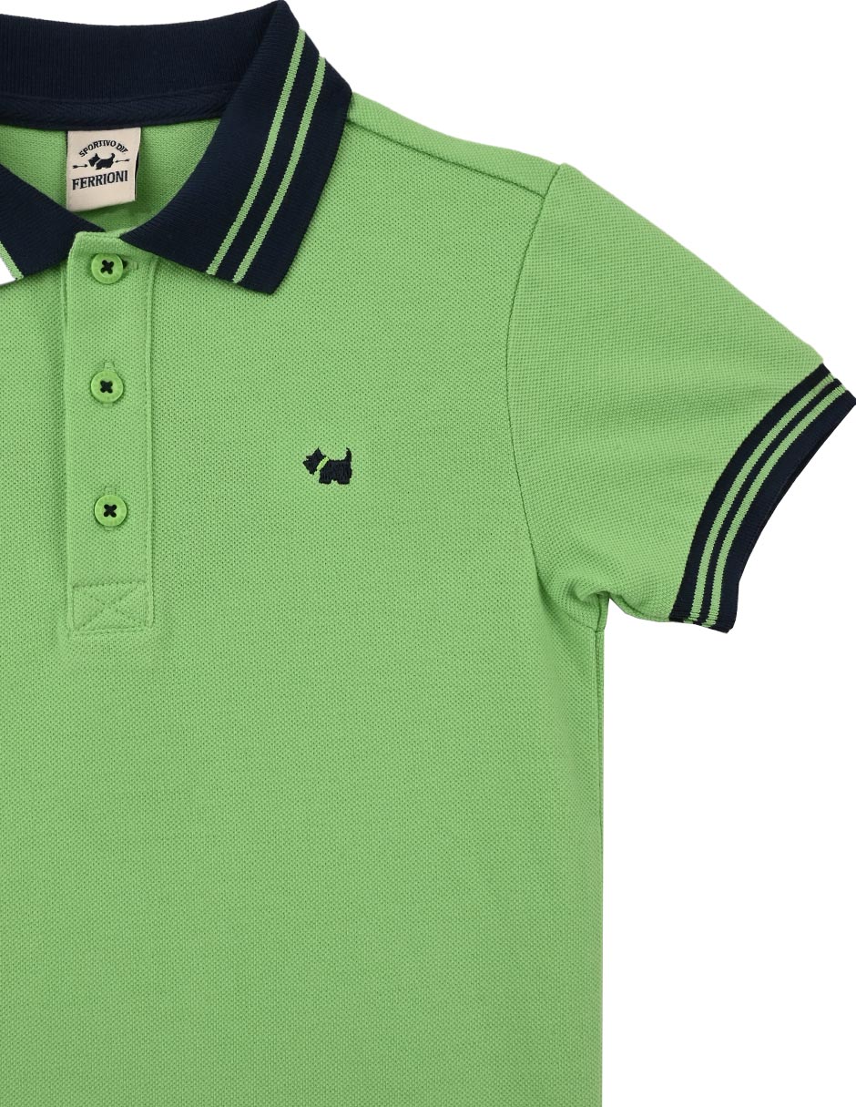Playera tipo polo Selb de algodón para niño 3