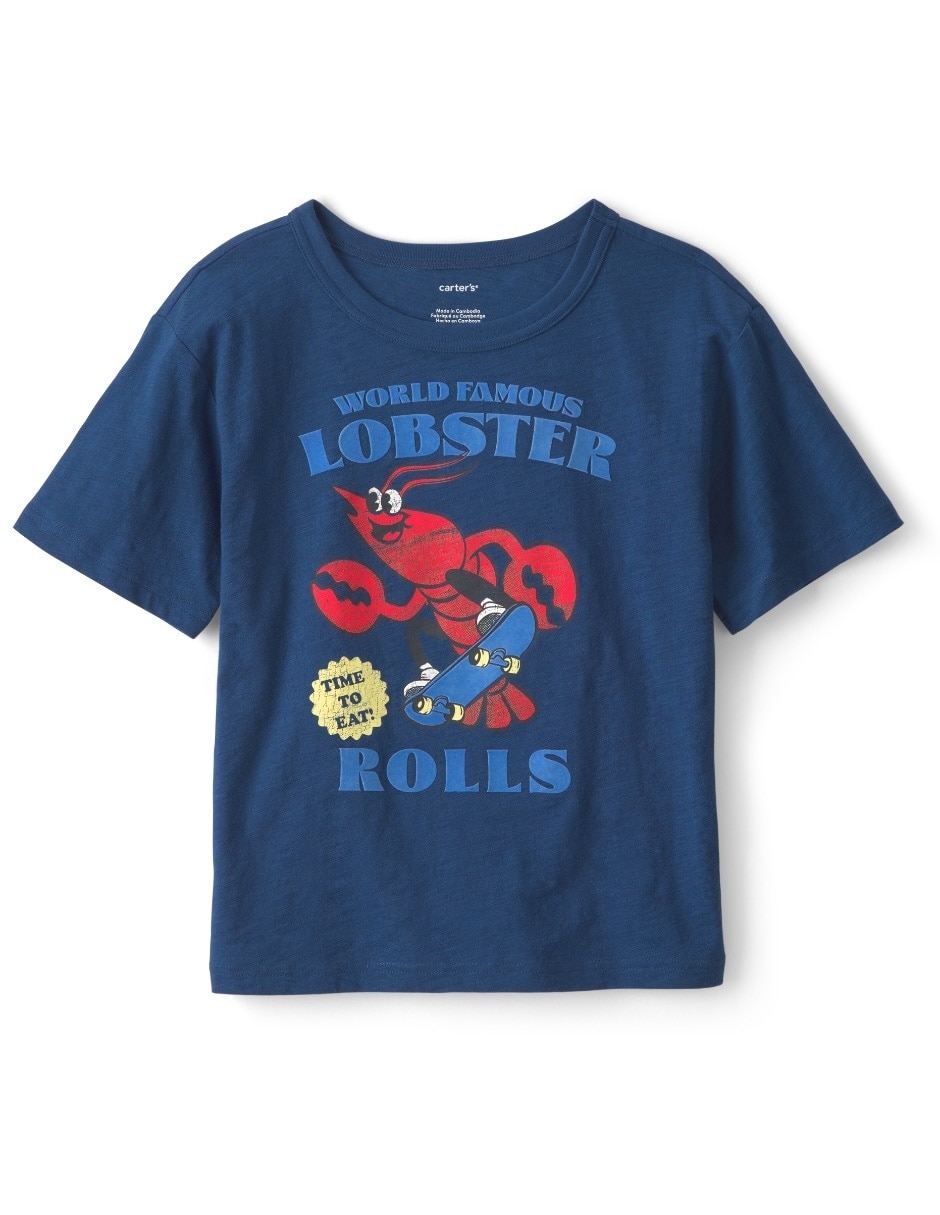 Playera Carters manga corta para niño