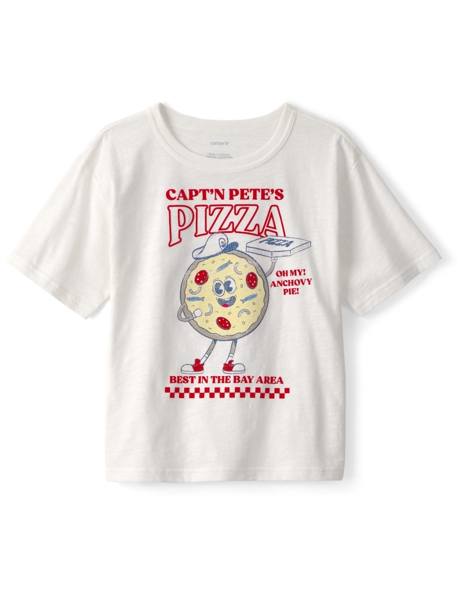 Playera manga corta para niño