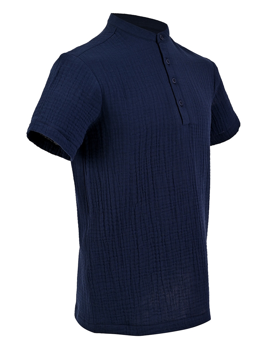 Camisa casual de algodón manga corta para niño 3