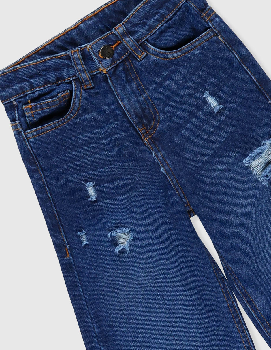 Jeans amplio desgastado para niño 3