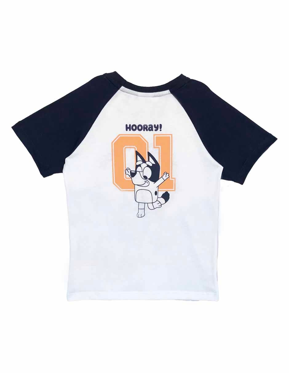 Playera Bluey y Bingo manga corta para niño 2
