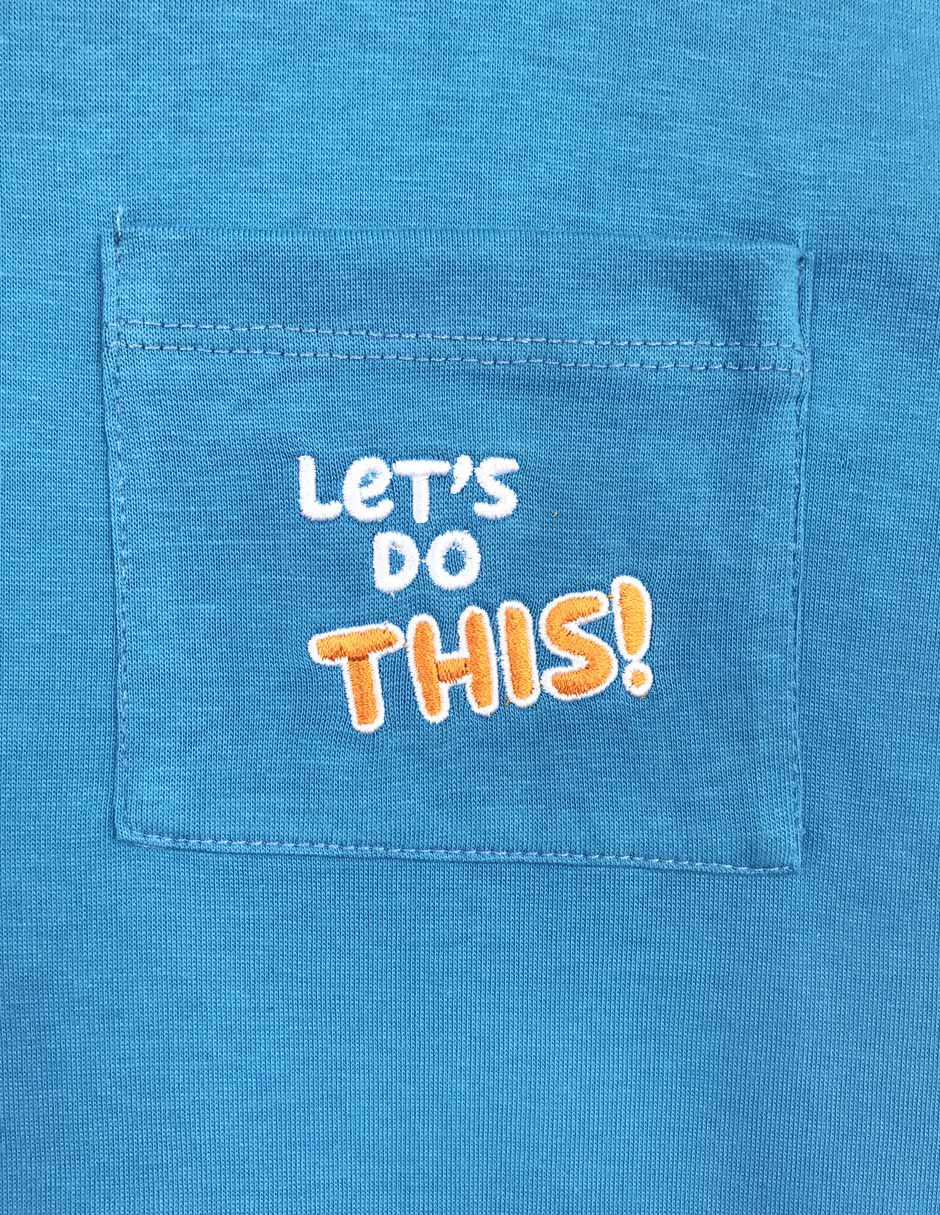 Playera Bluey manga corta para niño 3