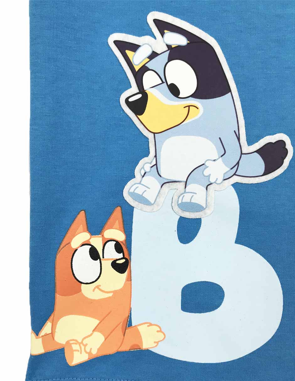Playera Bluey manga corta para niño 4