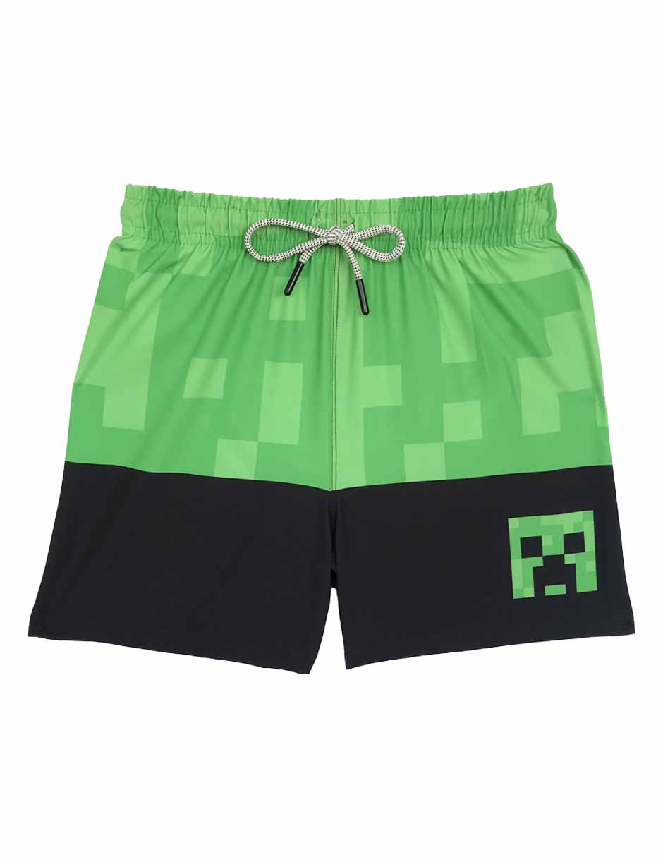 Traje de baño short Minecraft para niño