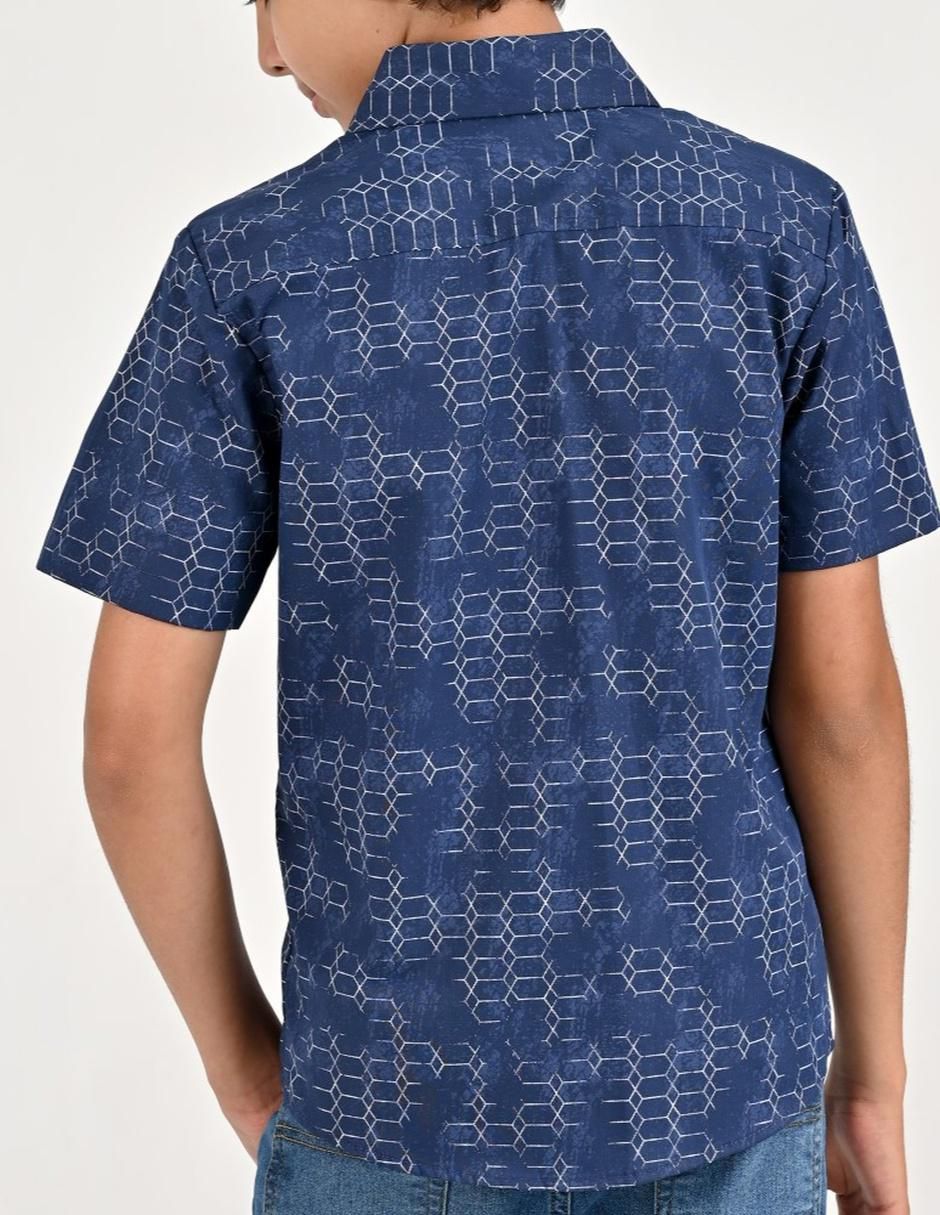 Camisa casual de algodón manga corta para niño 2