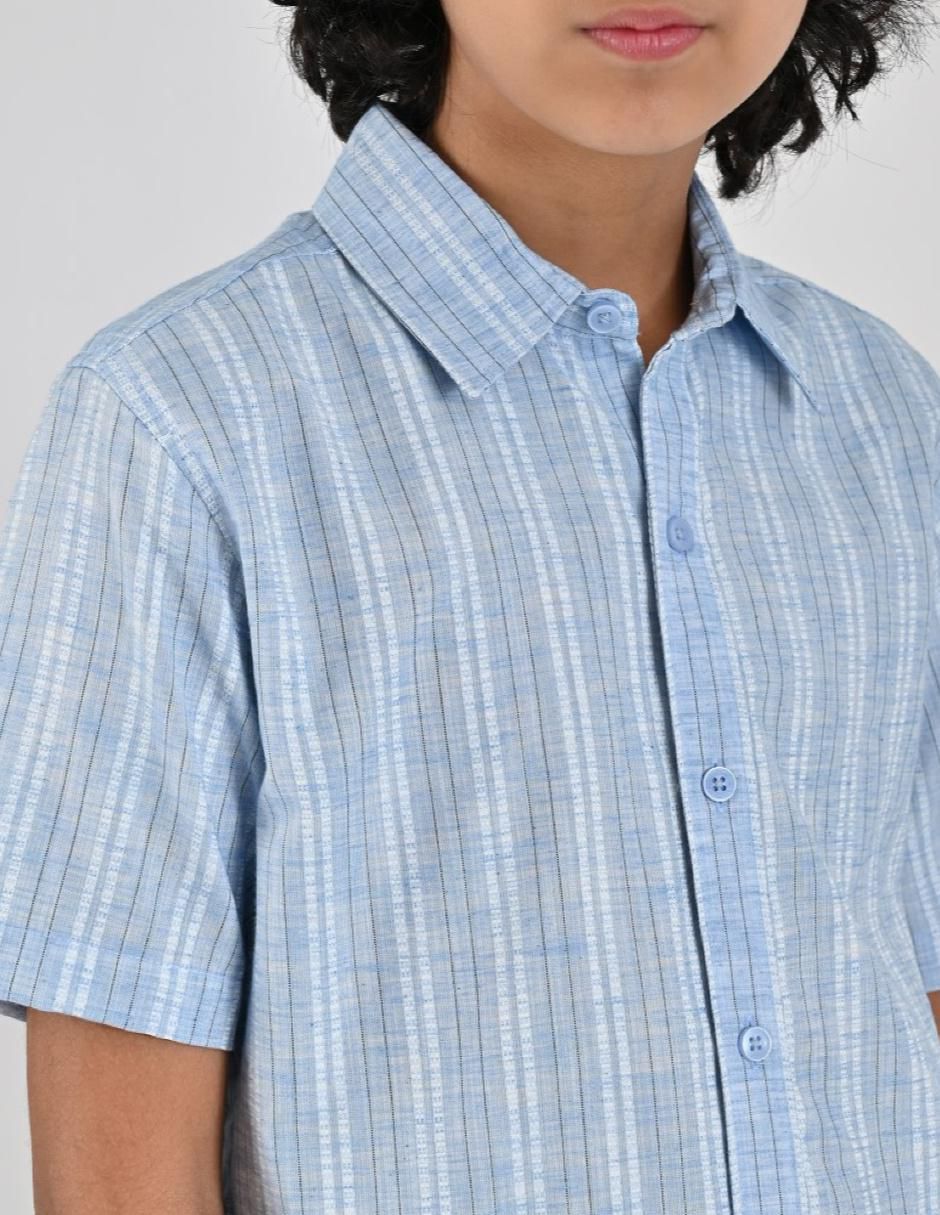 Camisa casual manga corta para niño 4