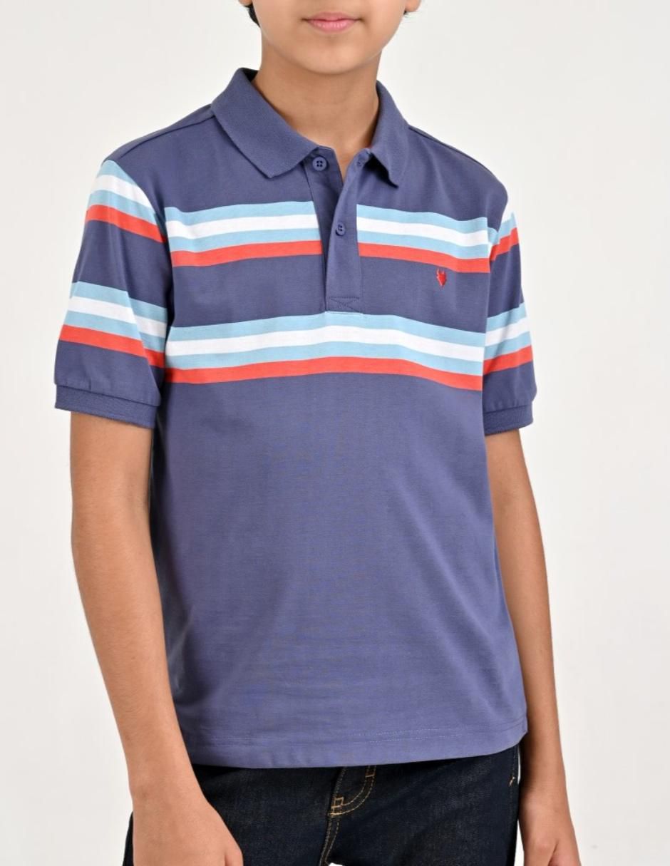 Playera tipo polo para niño