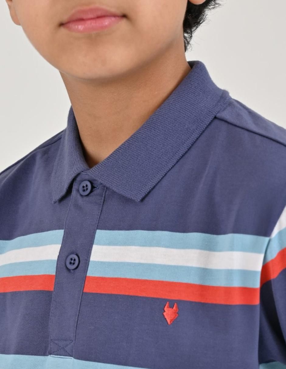 Playera tipo polo para niño 4