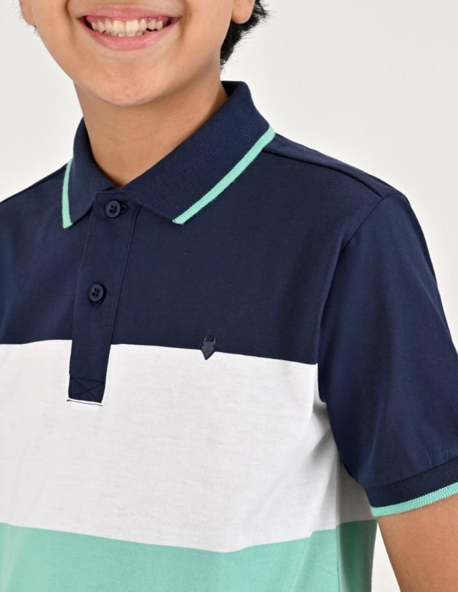 Playera tipo polo para niño 4