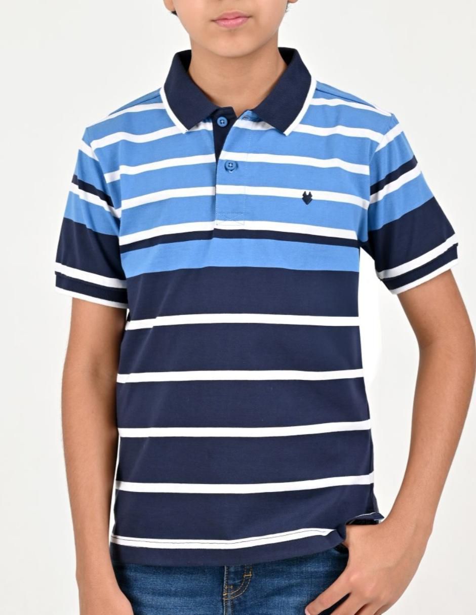 Playera tipo polo para niño
